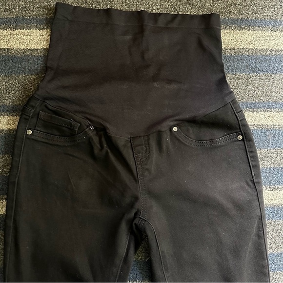 Sand Piper Maternity Black Skinny Jeans Size Medium - Picture 2 of 5